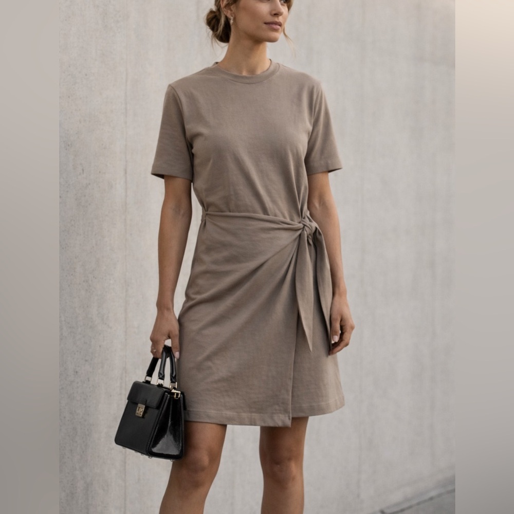 VINCE Side Tie Dress